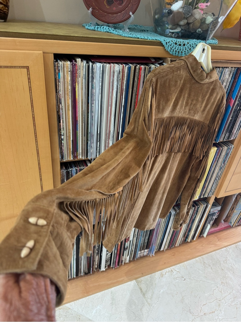 PRICE DROP: LAUREN-RL EST 1967(VTG), M, soft SUEDE EXTERIOR/LEATHER INTERIOR JKT - Picture 4 of 13